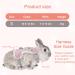 Adjustable Rabbit Leash Set - 2 Breathable Harnesses for Rabbits Hamsters & Cats - Soft & Comfortable - Available in Pink & Gray - Buy Online on GoSupps.com