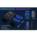 Lebexy LED Bline Light Set - 2 Safety Lights for Kids' School Bags Strollers Cycling & Camping | 3 Light Modes | Ideal Warning Lamp - Blue - Buy Online on GoSupps.com