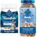 Blue Buffalo Indoor Health Natural Adult Dry Cat Food Chicken and Brown Rice 3.1kg bag - Medium Bag kibble & Bursts with Paw-Licken Chicken Cat Treats 340g tub