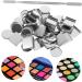  Healeved Healeved Elegant Storage - 31 Round and Square Metal Trays for Mixing Blush Eyeshadow and Lipstick (Australia) - Buy Online on GoSupps.com