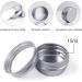Redamancy 10 Pcs Aluminium Tins Jars Aluminium Empty Containers 15 ml Aluminium Tin Jars with Screw Lids Empty Cosmetics Container Pots for Lip Balm Cream Candles Cosmetics (Silver) - Buy Online on GoSupps.com