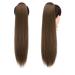 Fine Horseplay Extensions | 50cm Synthetic Drawstring Ponytail in Moss Brown Long Straight Braid for Women - Buy Online on GoSupps.com