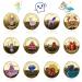 Palwin 12 pieces of tooth fairy coins gift tooth fairy with different patterns tooth fairy Goldtaler Kinder Tooth Fairy Coins tooth fairy souvenirs for girls boy