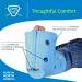 Posey TIDI Heel Guards Foam Heel Protectors for Pressure Injuries, One Size Fits All, Light Blue (Qty 1 Pair), Off-Loading Devices for Home Care - 6127 - Buy Online on GoSupps.com