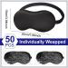 50 Pcs Silk Sleep Mask for Women and Men - Adjustable, Soft, Blackout Eye Cover for Comfortable Sleep - Buy Online on GoSupps.com