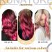 RUNATURE Pink Tape in Human Hair Extensions 16 inch - 25g Skin Weft Hot Pink Hair - Buy Online on GoSupps.com