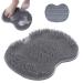 Back massage foot Scrubber for shower 9x11in Non-slip shower rest with suction cups foot bathroom washable foot brush for cleaning peeling massages