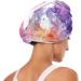 Super Absorbent Purple Red Orange Marble Hair Towel 2 Pack - Quick Dry Hair Turbans with Button Wrap for Women & Girls - Buy Online on GoSupps.com