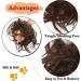 Buy SEGO Curly Hairpiece - Medium Brown Hair Bun Extension | Natural Updo Hair Tie - Buy Online on GoSupps.com