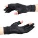 Compression Glove-Arthritis Gloves- 2 Open Fingerless Touch Screen Copper Gloves For Carpal Tunnel Relief Tendonitis Rheumatoid Rsi Swelling Hand Pain Support For Joints Fit For Women & Men Small 2-fingerless