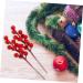 HOMSFOU 25 Pcs Artificial Berry Cuttings Christmas Holly Berry Red Berries Decoration Artificial Red Berry Stems Branches Christmas Berry Branches Red Cherry Foam Flower Arrangements Red 50X5.5CM - Buy Online on GoSupps.com