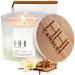 Vanilla Candle | Vanilla Musk Scented Soy Candle | A Blend of Vanilla Cinnamon Amber & Hint of Musk | Large Eight Ounce Single Wick Candle | Long Burn time | HHI Candles Vanilla Musk Single Wick