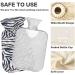 Warbutel 2L Heat Bottle with Plush Cover - Ideal for Winter Sports & Pain Relief (Zebra Pattern) - Buy Online on GoSupps.com