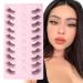 Parrarri half eyelash 10 pairs of wrong eyelashes cat eye of course Cat eye lashes fluffy artificial eyelashes 3D fake lashes cateye H-18