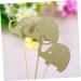 TOPBATHY 3pcs Animal Cake Decorations Wedding Cake Decorations Elephant Cupcake Topper Party Cake Picks Paper Cups Appetizers Birthday Baby Shower Elephant Cupcake Picks Wooden Fruit Blush Golden medium - Buy Online on GoSupps.com