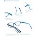 HEEYYOK Stylish Cat-Eye Reading Glasses for Women - Comfort Spring Hinges Clear Lens +1.50 5 Mixed Colors | Trendy Eyewear International Shipping - Buy Online on GoSupps.com