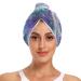 Beautiful Shining Fish Hair Towel 2 Pack Super Absorbent Hair Drying Towel Quick Dry Hair Turbans Head Towel with Button Twisty Wrap for Women Girls