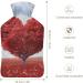 Red Love Tree Hot Water Bottle with Plush Cover - Hand Warmer for Adults & Kids | 26.5x15.3 cm - International Shipping - Buy Online on GoSupps.com