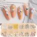 FEIlei 12 Grids Box Set Flat Back Rhinestones and Small Round Diamond Combination for DIY Nail Art Accessories Crystals