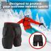 Hozzen Protective Padded Shorts - Hip Protector for Riding, Skateboarding, Skiing, Ice Hockey - Large - Buy Online on GoSupps.com