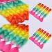 Showjarlly Jumbo Braid Art Hair Extensions - 24 Inch Kanekalon Ombre Braid for Crochet Twists (5 Pack) - Orange Yellow Green Pink - Buy Online on GoSupps.com