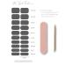 Buy Fairy Nail UV Self-Adhesive Gel Foils - 20 Black Nail Wraps for Easy Application - Buy Online on GoSupps.com