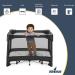 Pack n Play Playard-Sheets JERORAY for Girls and Boys 2 Pack Stretchy Ultra Soft Jersey Knit Portable Mini Cribs Playards Sheets  Grey Dinosaur Grey Dinosaur Playard Sheets - Buy Online on GoSupps.com