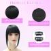 Real Human Hair Bangs Clip in Fringe Extension | Thick Unprocessed 1b# Black Color - Buy Online on GoSupps.com