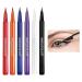Waterproof Eyeliner - High Pigmented Colorful Mate Eyeliner - Girls Makeup Supplies for Stage Performance Gathering Halloween Dating Traveling