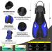 Adults Snorkeling Set with Dry Top Snorkel, Flippers, Mask, and Gear Bag - Blue-Black - Large-X-Large - Buy Online on GoSupps.com