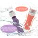 POPDIGITO 3 oz Silicone Travel Bottles Set - 4 Pack Colorful Squeezable Leakproof Containers for Toiletries - TSA Approved Refillable Bottles with Bag - Buy Online on GoSupps.com