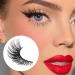 Veleasha Cat Eye Lashes Kit - 7 Fluffy Faux Mink Eyelashes with Glue & Tweezer | Natural Look Wispy Fox Eye Extensions - Buy Online on GoSupps.com