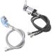 SALON SHAMPOO BED FAUCET WITH MIXING VALVE AND 70CM HOSE CHROME PLATED ZINC ALLOY FOR BARBERSHOP - Buy Online on GoSupps.com