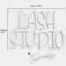Lash Studio Neon Sign - LED Light for Salon & Beauty Studio Decor (White) - Buy Online on GoSupps.com