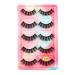 UAMOU Mink Lashes Bulk 5 Pair Natural Long Faux Cils Cilios Mink 3D False EyeLashes Makeup Fluffy Eye Lashes maquillaje Cheerfully (Color : G617CS Size : 30 BOXES (150 pairs))