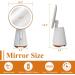 NeuType Round Makeup Vanity Mirror with Lights - 10X Magnification, 180 Rotation, 3 Color Modes - 8in White - Buy Online on GoSupps.com