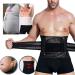 Adjustable Sweat Slim Belt | Lumbar Spine Support Corset | Waist Trainer - XL M XXL - White & Black - Buy Online on GoSupps.com