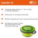 GSI Outdoors 22oz. Escape Bowl with Lid - Insulating Silicon Bowl for Camping & Travel (Green - Buy Online on GoSupps.com