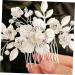 FRCOLOR Flower Comb Crystal Bridal Rhinestone Decor Bridal Hair Accessory Wedding Hair Comb Headpiece for Bride White Decor Hair Jewelry Rhinestone Accessories Bridesmaid Elegant - Buy Online on GoSupps.com