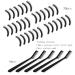 30pcs Black Eyelash Curler Refill Pads & 5pcs Comb Set | Silicone Rubber Universal Replacement for Eye Lash Curler - Buy Online on GoSupps.com