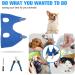 KKIIMATT 5-in-1 Pet Care Hammock for Small & Medium Pets | Breathable Dog Care Helpers for Swimming Washing & Nail Trimming (Blue) - Buy Online on GoSupps.com