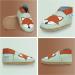 Soft Sole Baby Shoes - Leather Toddler Shoes for Baby Girl or Boy (6-12 Months) - Grey Fox Design - Buy Online on GoSupps.com