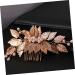 FRCOLOR Leaf Pearl Hair Comb Wedding Hair Accessories for Brides hair toppers for women accessories for women bridal headband bride hair comb bridal headdress abs manual Miss clip - Buy Online on GoSupps.com