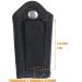 SdTacDuGe Silent Key Holder for Duty Belt | Police Silent Key Pouch | Black Ballistic Nylon Key Ring Holder - Buy Online on GoSupps.com