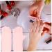 POPETPOP Nail Art Accessory 2 Pairs pink gloves sun gloves nail anti-uv gloves nail art supplies manicure gloves anti UV nail UV gloves UV protection gloves for manicure Nylon nail lamp 21x12x0.1cm As Shown1 - Buy Online on GoSupps.com