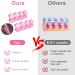 Sibba Silicone Toe Separator Straighteners for Overlapping Toes Bunions Hammer Toe - Pink - Buy Online on GoSupps.com