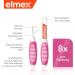 Elmex Interdental Brush Rosa (Size 0 0.40mm) - 8 Pieces Pack (3-Pack) for Small Interdental Spaces | Optimal Cleaning & Oral Care - Buy Online on GoSupps.com