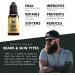 Premium Beard Conditioning Oil for Men - Natural Jojoba Oil Beard Growth Formula | Softens, Smooths & Strengthens Beard | 15ml - Buy Online on GoSupps.com