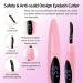 EYECURL Heated Eyelash Curler - Portable 24 Hours Long Lasting Electric Curler - Intelligent Power 0ff - Quick Natural Curlers with Comb for Makeup (Pink) - Buy Online on GoSupps.com