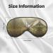 SSIMOO Ultra-Soft Light-Blocking Eye Mask for Restful Sleep | Grass & Dove Print Optimal Comfort Black | International Shipping Available - Buy Online on GoSupps.com